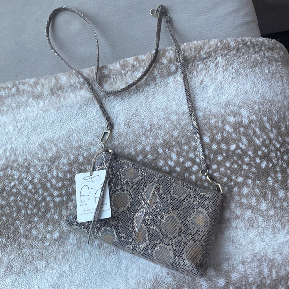 HOBO leather snake skin bag